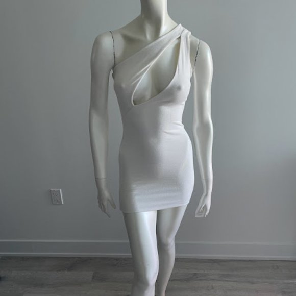 Fashion Nova White Cut-Out Dress - Picture 1 of 2
